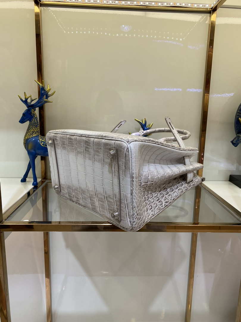 Hermes Birkin Designer Tote Bag Himalaya Crocodile Leather H99820