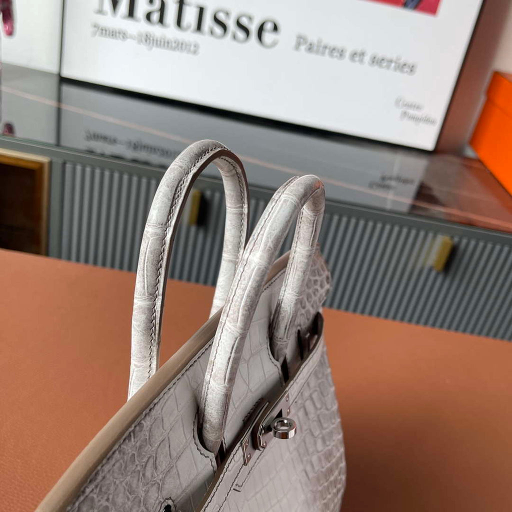 Hermes Birkin Designer Tote Bag Himalaya Crocodile Leather H99820