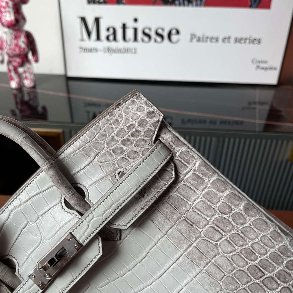 Hermes Birkin Designer Tote Bag Himalaya Crocodile Leather H99820