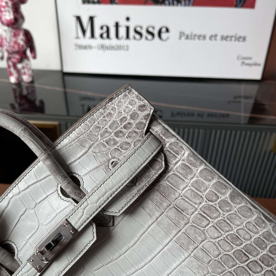 Hermes Birkin Designer Tote Bag Himalaya Crocodile Leather H99820