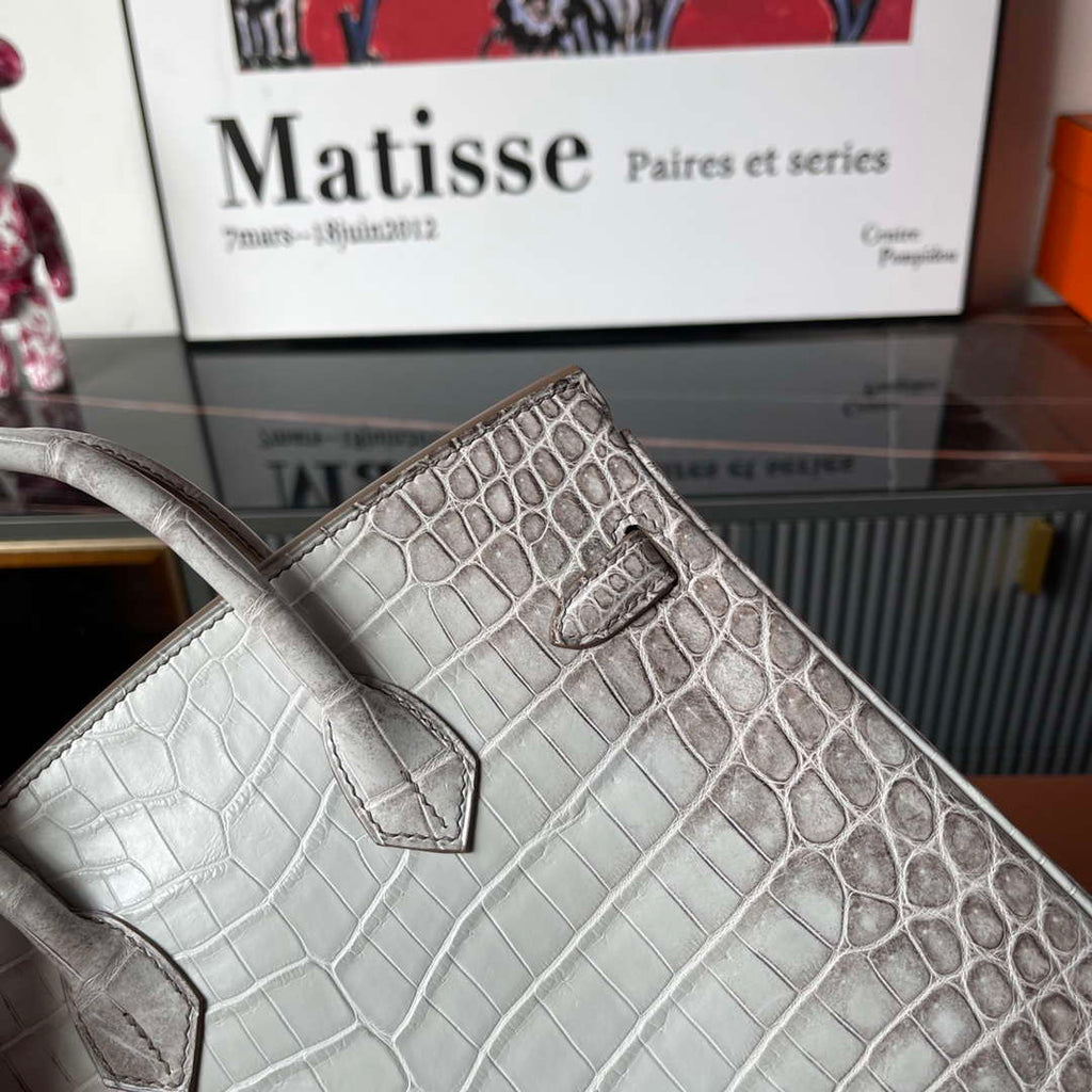 Hermes Birkin Designer Tote Bag Himalaya Crocodile Leather H99820