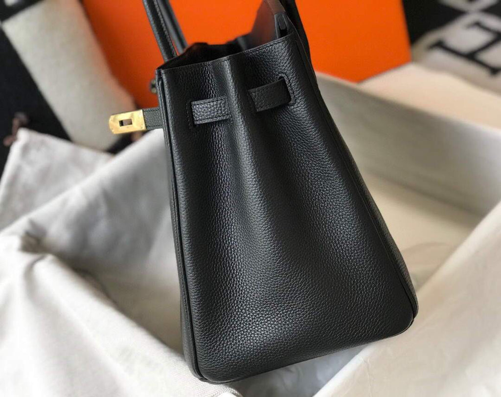 Hermes Birkin Designer Tote Bag Togo Leather 28334 Black