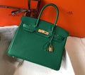 Hermes Birkin Designer Tote Bag Togo Leather 28339 Green - luxibagsmall