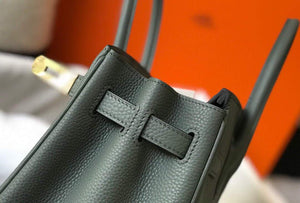 Hermes Birkin Designer Tote Bag Togo Leather 28346 Almond Green - luxibagsmall