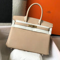 Hermes Birkin Designer Tote Bag Togo Leather 28347 Apricot - luxibagsmall
