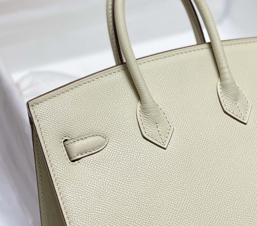 Hermes Birkin Designer Tote Bag Epsom Leather 28388 Milkshake white - Gold / 25cm - View 6