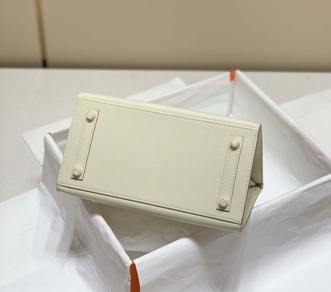 Hermes Birkin Designer Tote Bag Epsom Leather 28388 Milkshake white