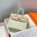 Hermes Birkin Designer Tote Bag Togo Leather 28565 bubble green - Silver / 25cm - View 1