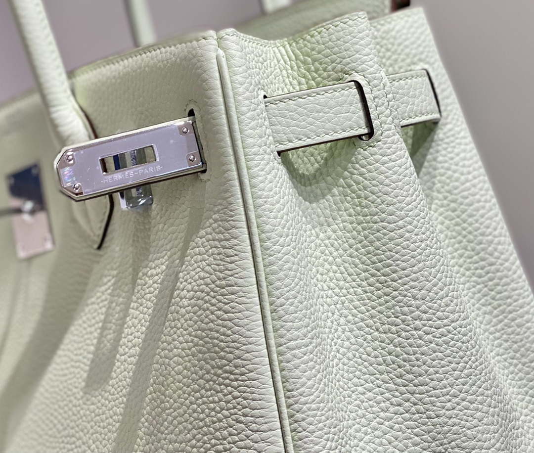 Hermes Birkin Designer Tote Bag Togo Leather 28565 bubble green