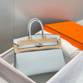 Hermes Birkin Designer Tote Bag Togo Leather 28566 Blue Pale - Silver / 25cm - View 1
