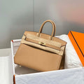 Hermes Birkin Designer Tote Bag Togo Leather 28567 Camel - Gold / 25cm - View 1