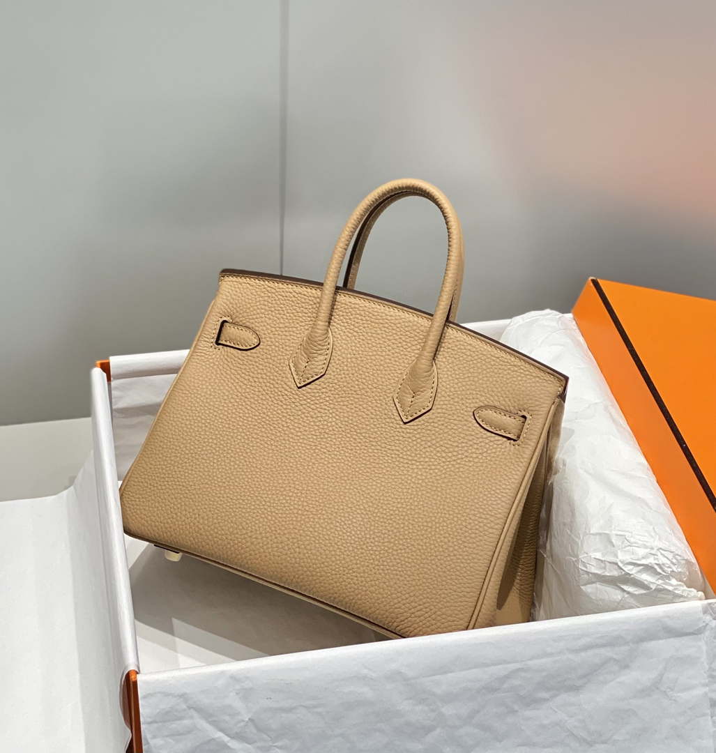Hermes Birkin Designer Tote Bag Togo Leather 28567 Camel - Gold / 25cm - View 2