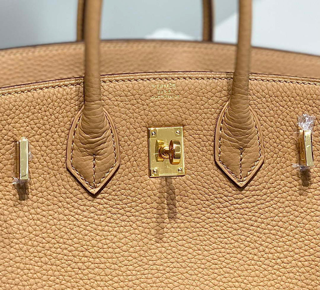 Hermes Birkin Designer Tote Bag Togo Leather 28567 Camel