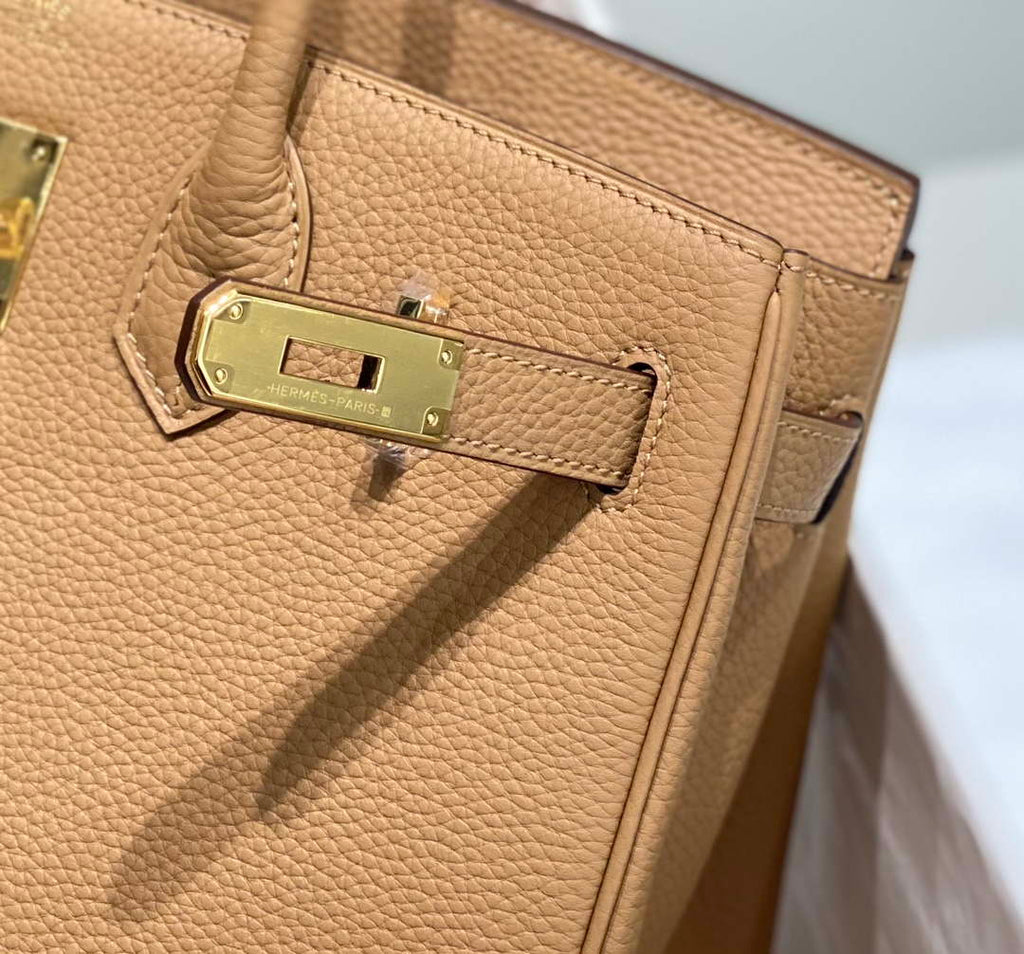 Hermes Birkin Designer Tote Bag Togo Leather 28567 Camel