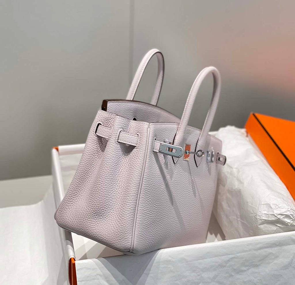 Hermes Birkin Designer Tote Bag Togo Leather 28568 Fantasy purple