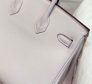 Hermes Birkin Designer Tote Bag Togo Leather 28568 Fantasy purple - Sliver / 25cm - View 5