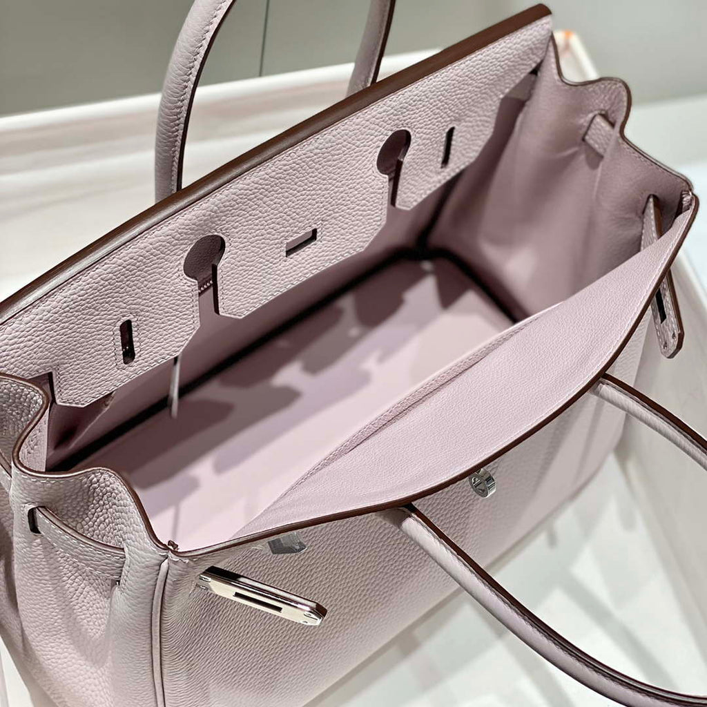 Hermes Birkin Designer Tote Bag Togo Leather 28568 Fantasy purple