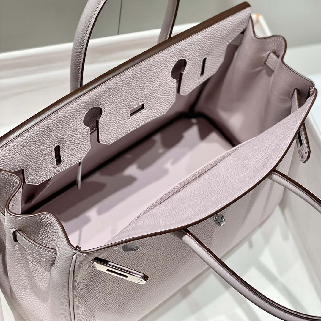 Hermes Birkin Designer Tote Bag Togo Leather 28568 Fantasy purple