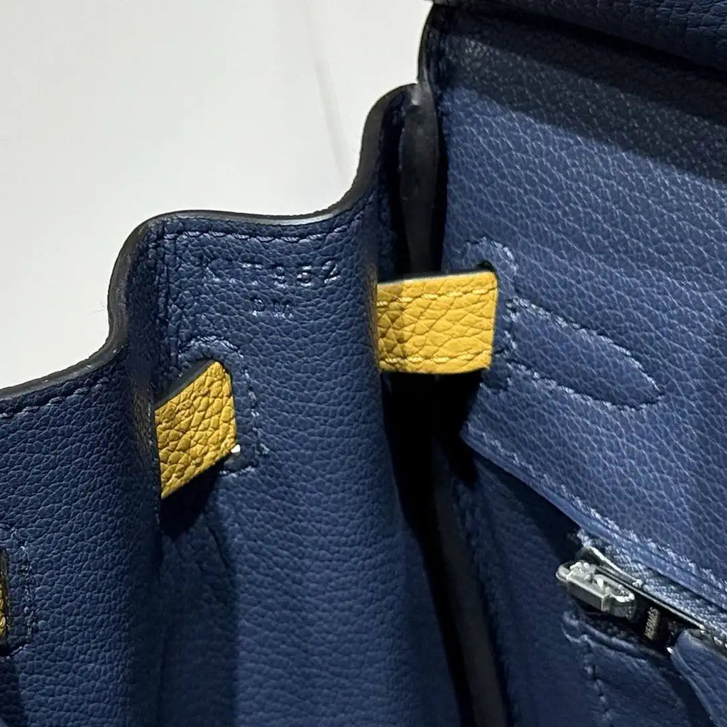 Hermes Birkin Togo Leahter Bag H92115 Navy Blue
