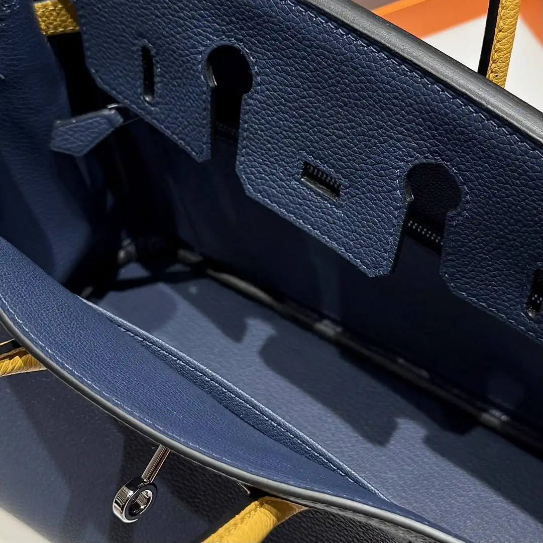 Hermes Birkin Togo Leahter Bag H92115 Navy Blue