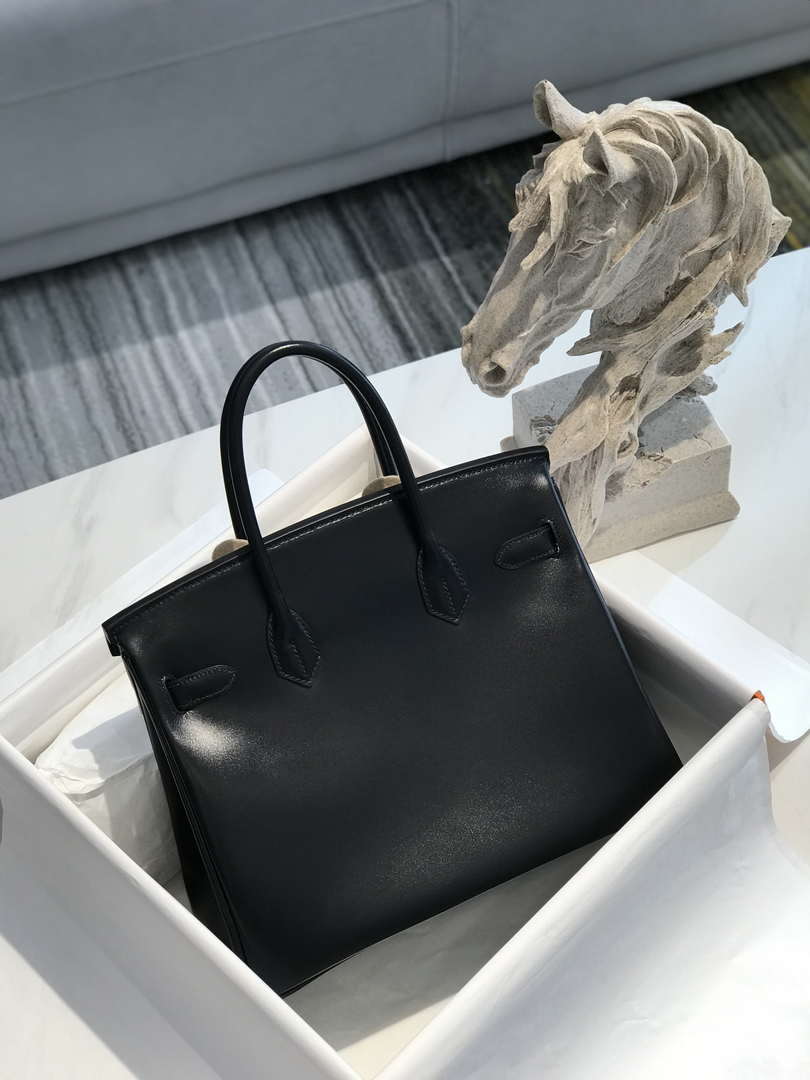 Hermes Birkin Tote Bag 30 cm Fine grain calfskin Silver H28821