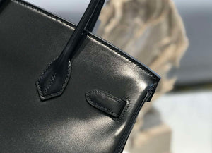 Hermes Birkin Tote Bag 30 cm Fine grain calfskin Silver H28821 - Default Title - View 4