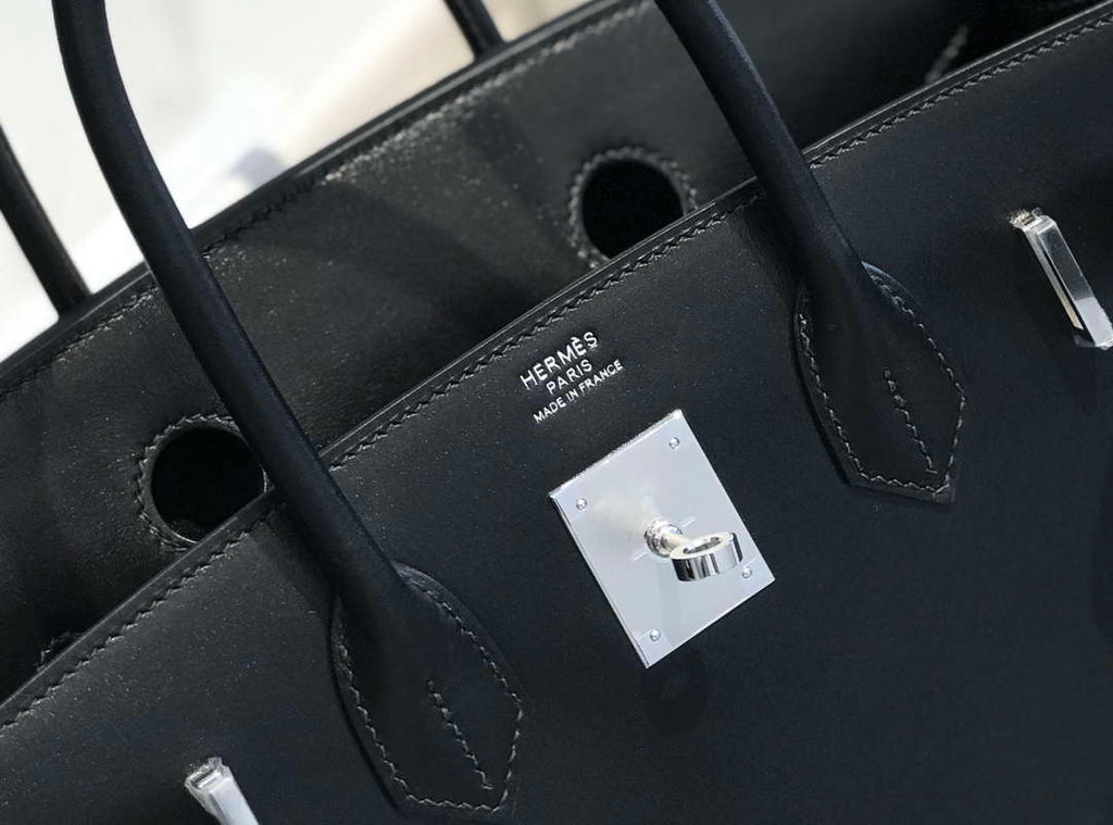 Hermes Birkin Tote Bag 30 cm Fine grain calfskin Silver H28821