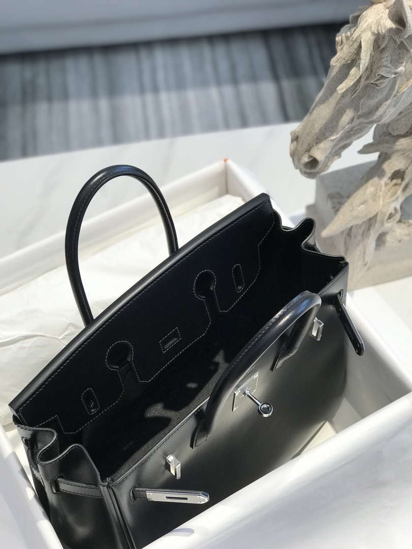 Hermes Birkin Tote Bag 30 cm Fine grain calfskin Silver H28821