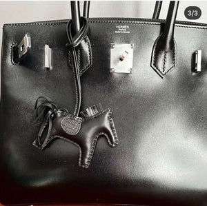Hermes Birkin Tote Bag Fine grain calfskin Silver H28820 - Default Title - View 11