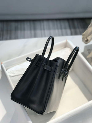 Hermes Birkin Tote Bag Fine grain calfskin Silver H28820 - Default Title - View 16