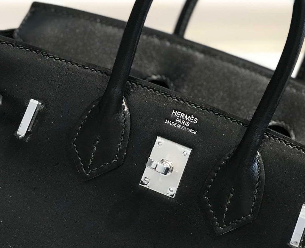 Hermes Birkin Tote Bag Fine grain calfskin Silver H28820