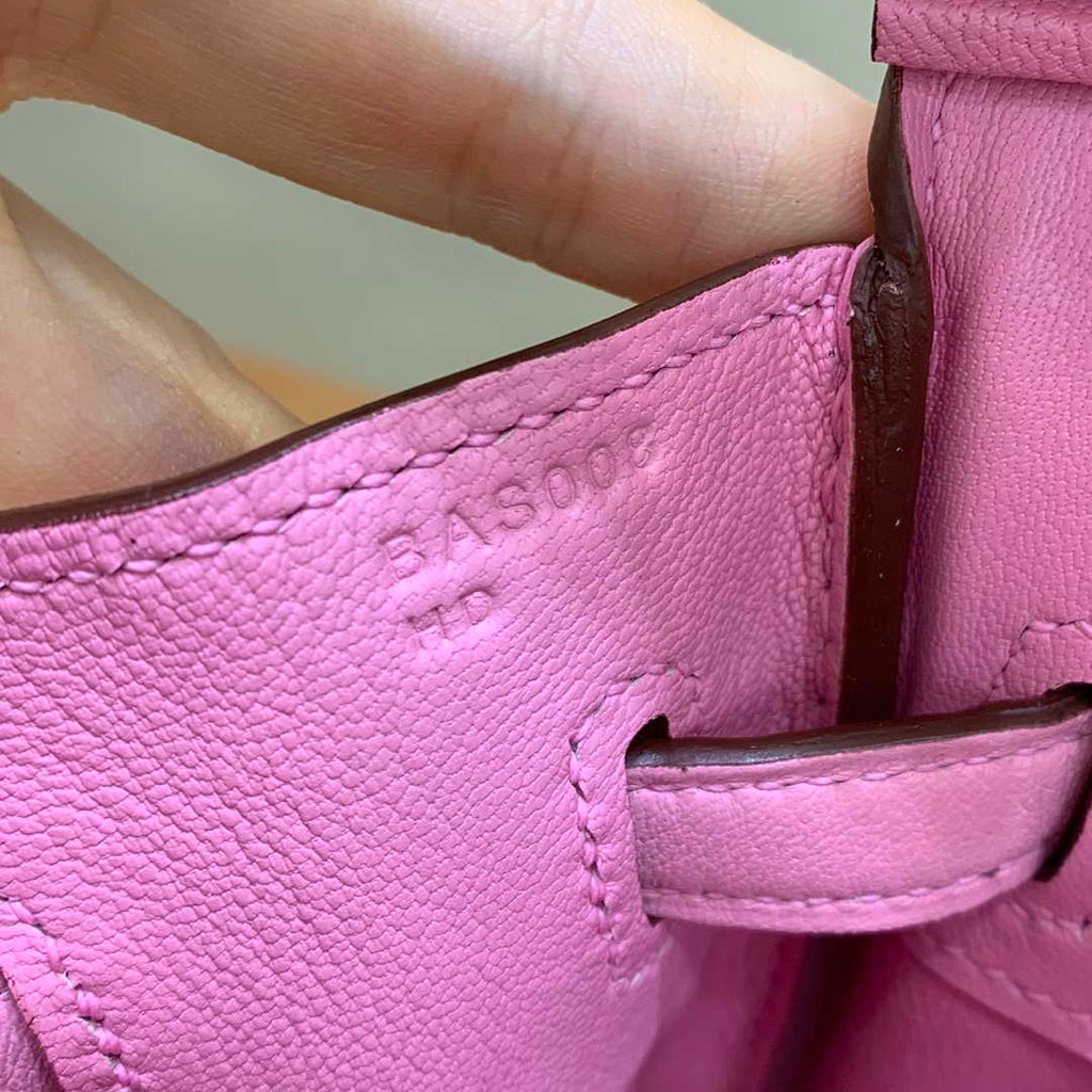 Hermes Birkin Tote Bag Swift 25 Fully Handmade H92020