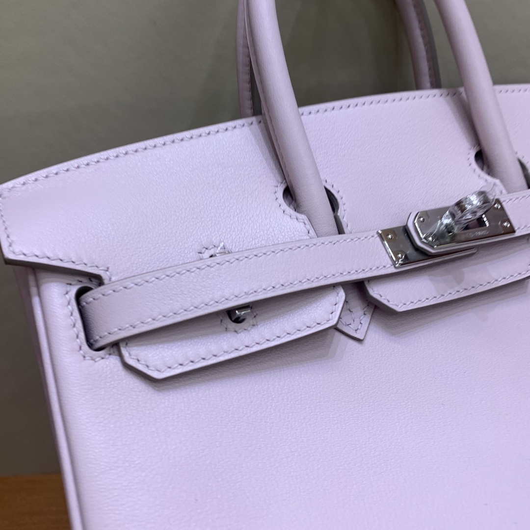 Hermes Birkin Tote Bag Swift 25 Fully Handmade H92014 - Default Title - View 5