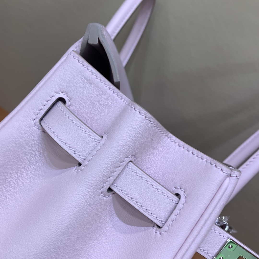 Hermes Birkin Tote Bag Swift 25 Fully Handmade H92014 - Default Title - View 7
