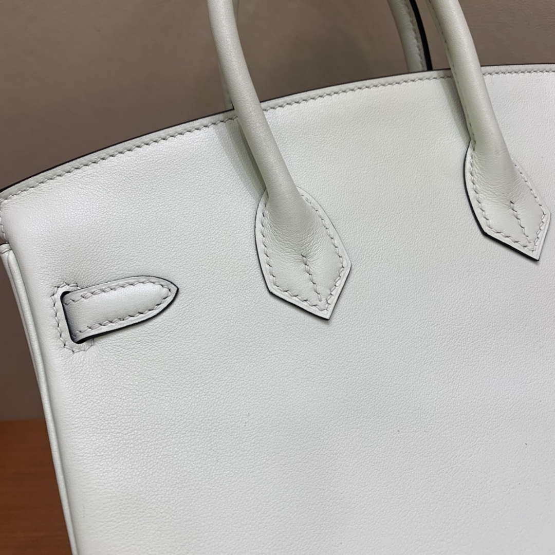 Hermes Birkin Tote Bag Swift 25 Fully Handmade H92013