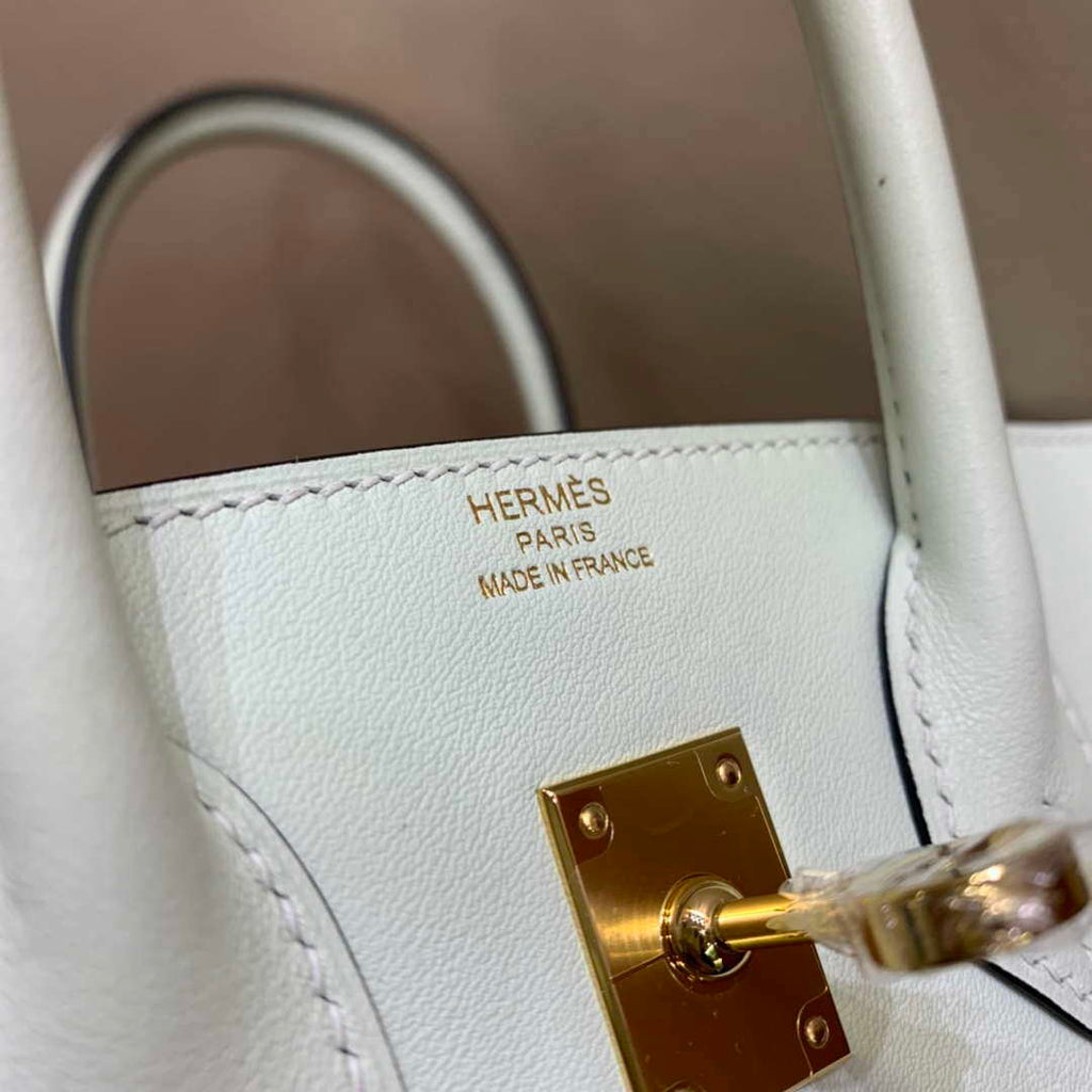 Hermes Birkin Tote Bag Swift 25 Fully Handmade H92013