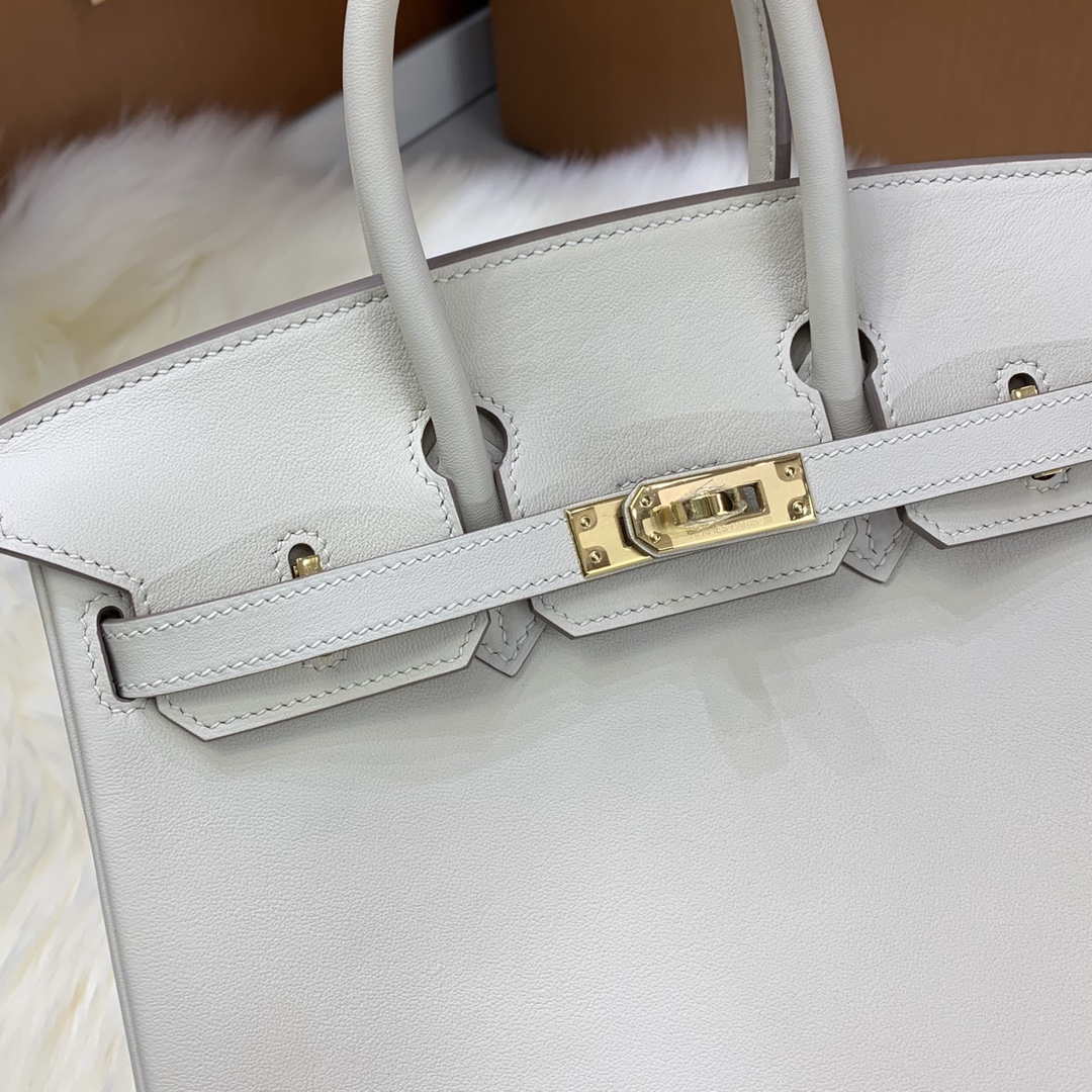 Hermes Birkin Tote Bag Swift 25 Fully Handmade H92015