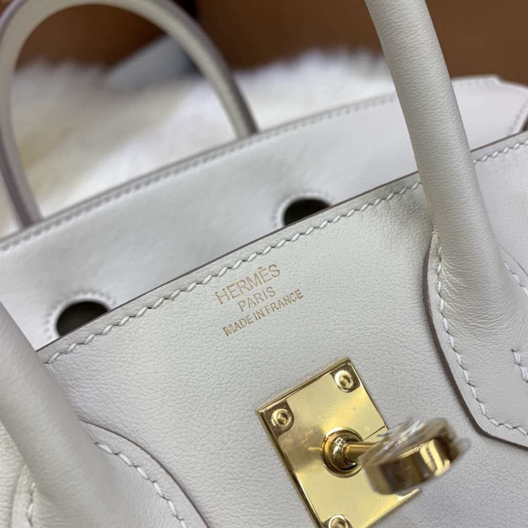 Hermes Birkin Tote Bag Swift 25 Fully Handmade H92015