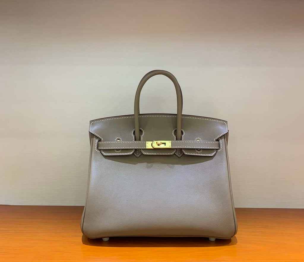Hermes Birkin Tote Bag Swift 25 Fully Handmade H92016