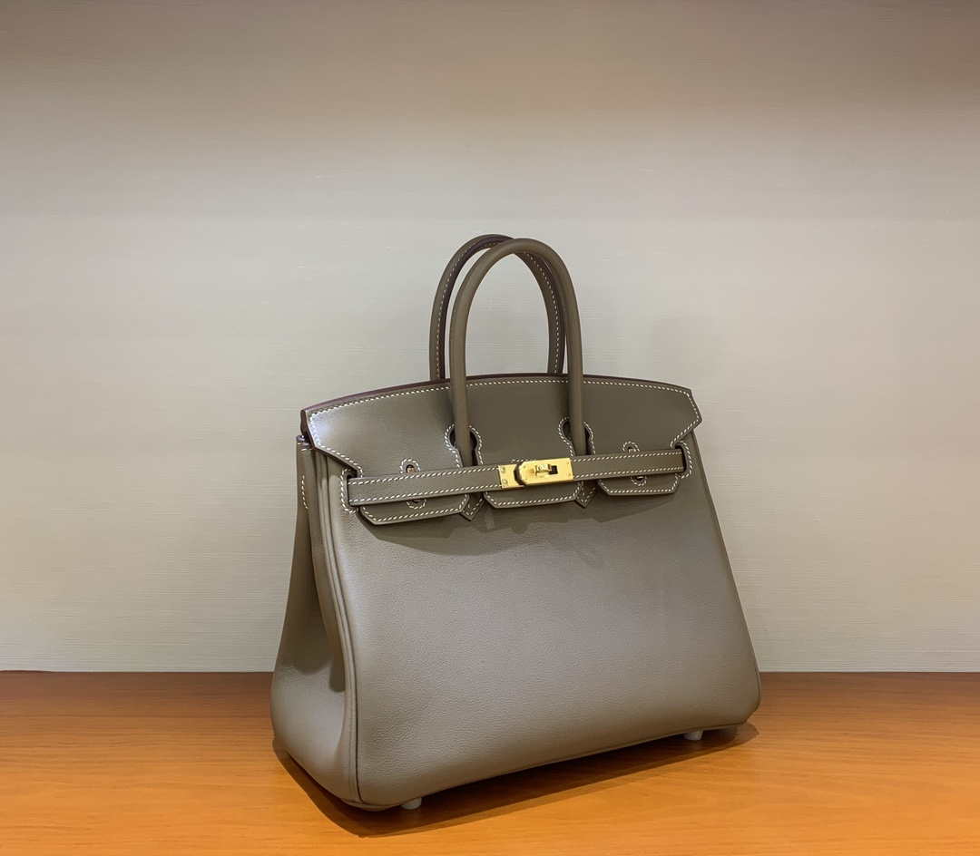 Hermes Birkin Tote Bag Swift 25 Fully Handmade H92016
