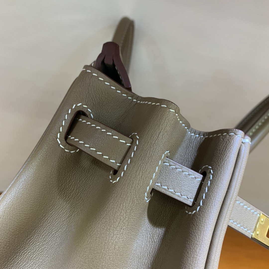 Hermes Birkin Tote Bag Swift 25 Fully Handmade H92016