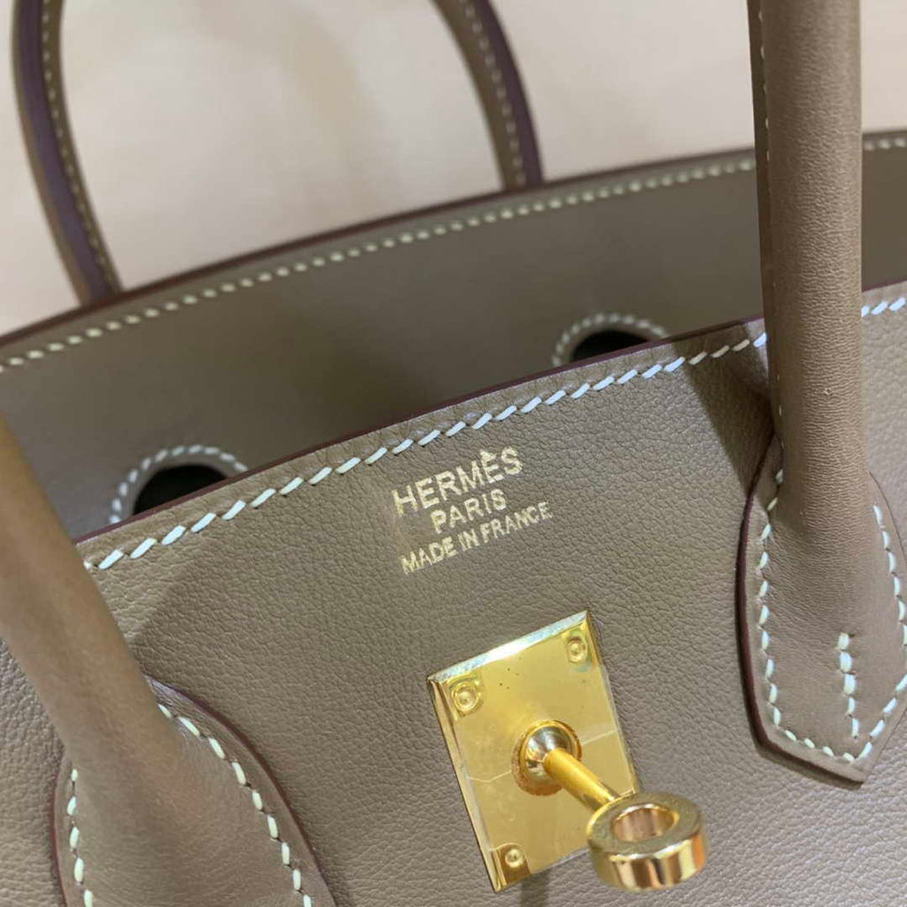 Hermes Birkin Tote Bag Swift 25 Fully Handmade H92016