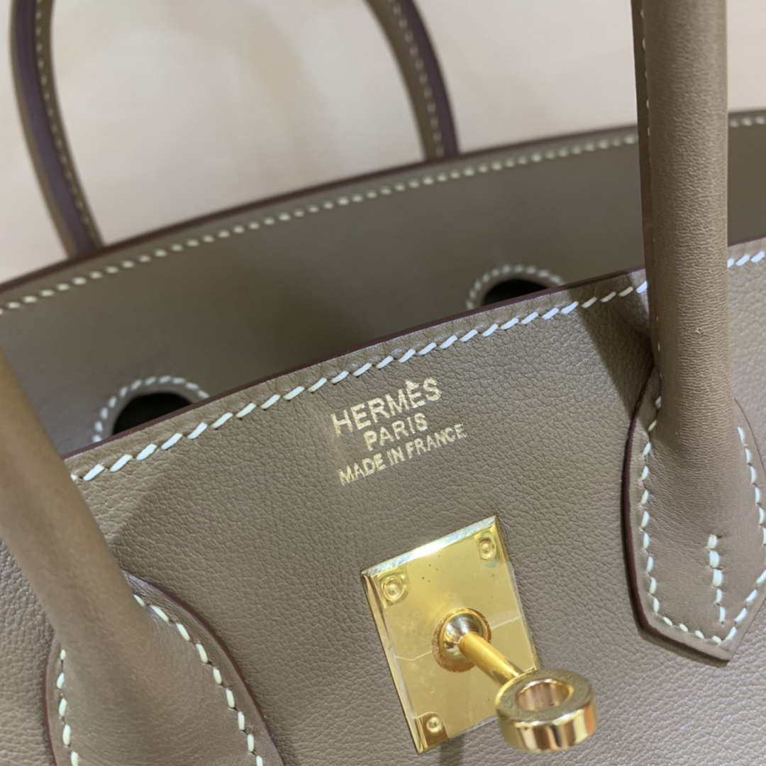 Hermes Birkin Tote Bag Swift 25 Fully Handmade H92016