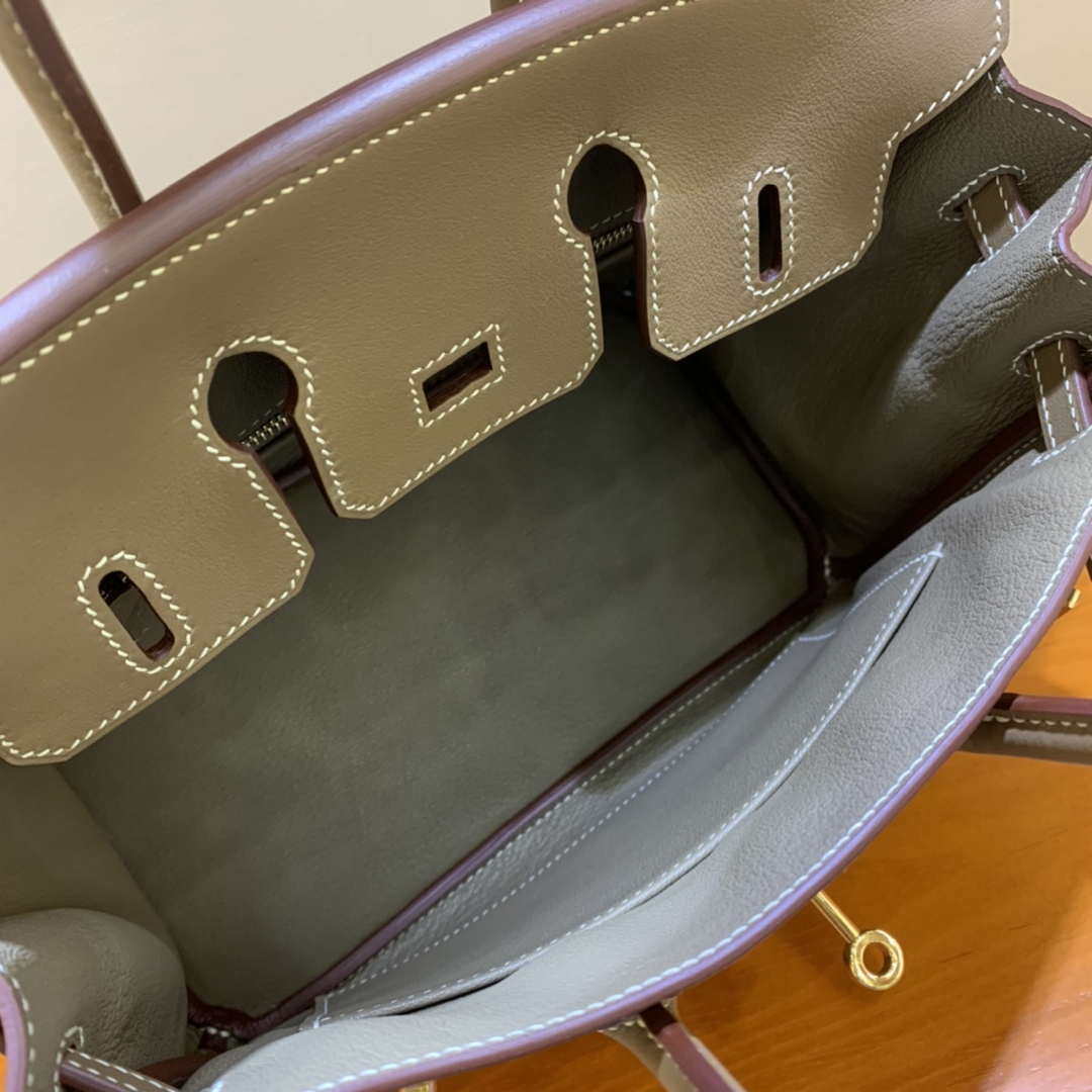 Hermes Birkin Tote Bag Swift 25 Fully Handmade H92016