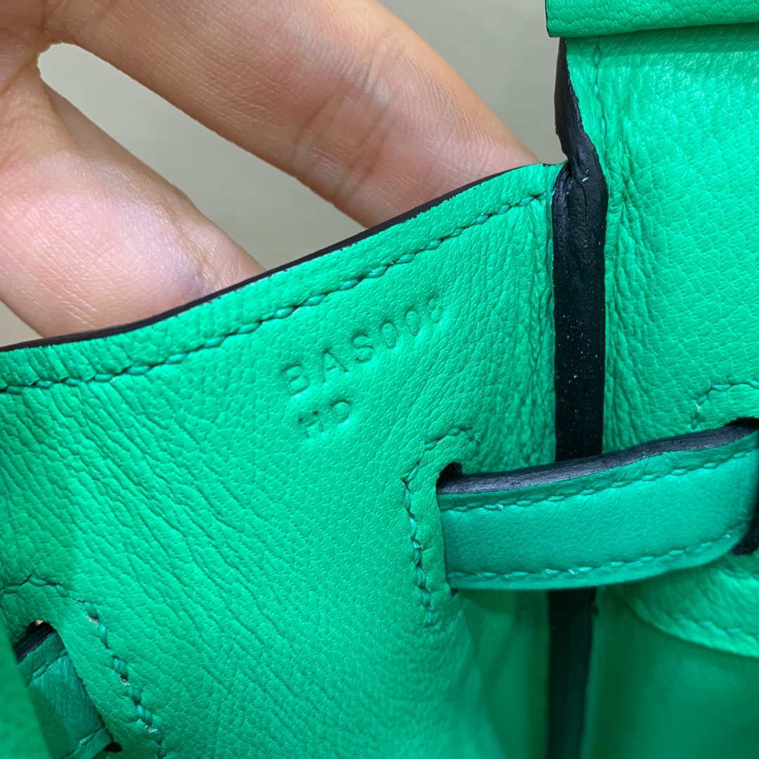Hermes Birkin Tote Bag Swift 25 Fully Handmade H92017