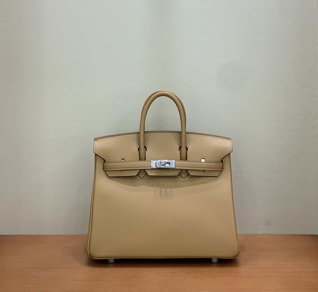 Hermes Birkin Tote Bag Swift 25 Fully Handmade H92018