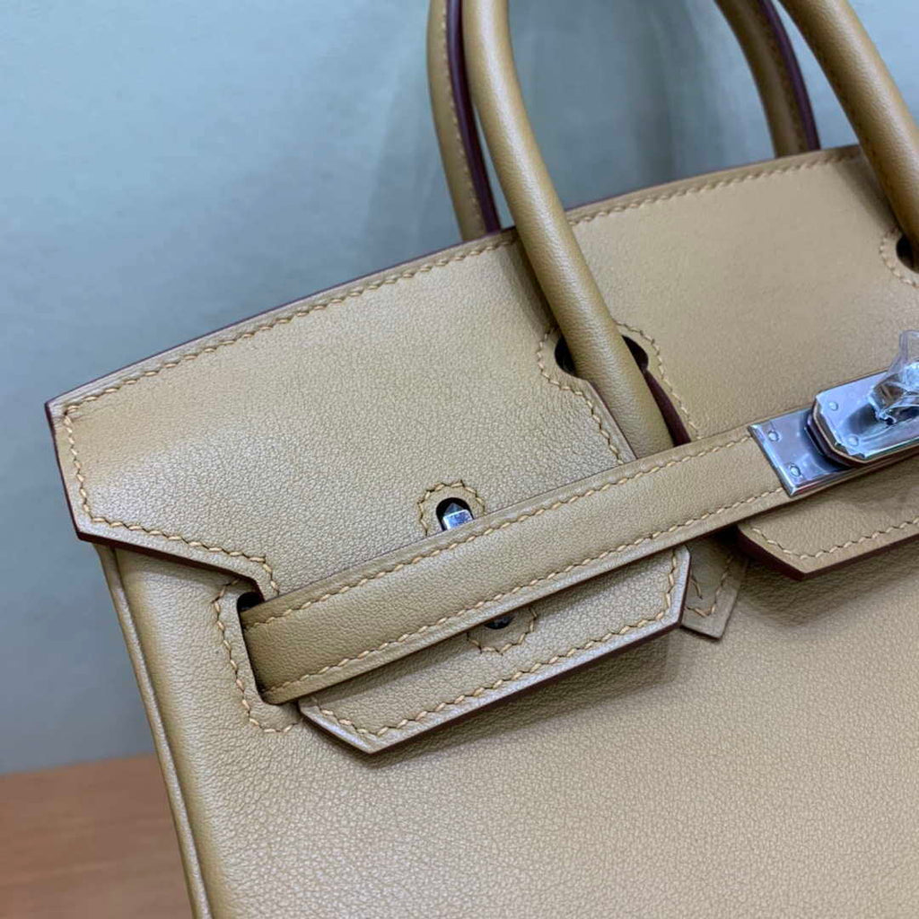 Hermes Birkin Tote Bag Swift 25 Fully Handmade H92018