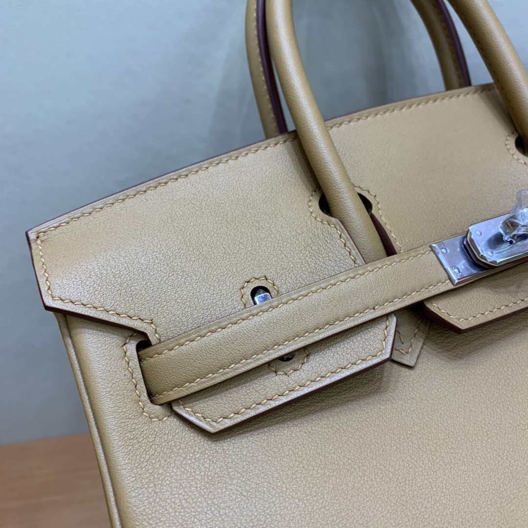 Hermes Birkin Tote Bag Swift 25 Fully Handmade H92018