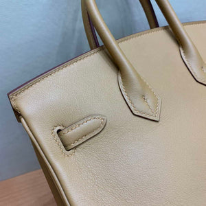 Hermes Birkin Tote Bag Swift 25 Fully Handmade H92018 - Default Title - View 6