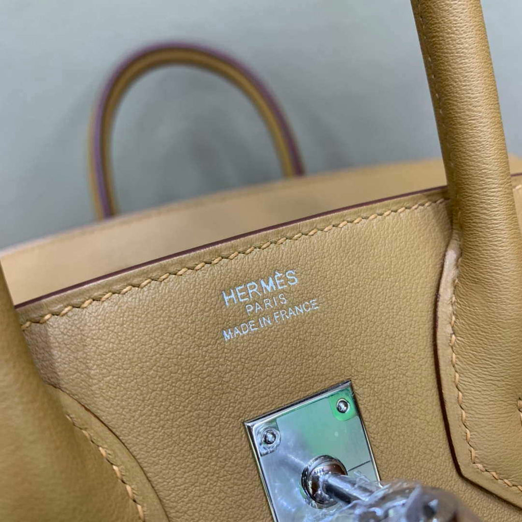 Hermes Birkin Tote Bag Swift 25 Fully Handmade H92018